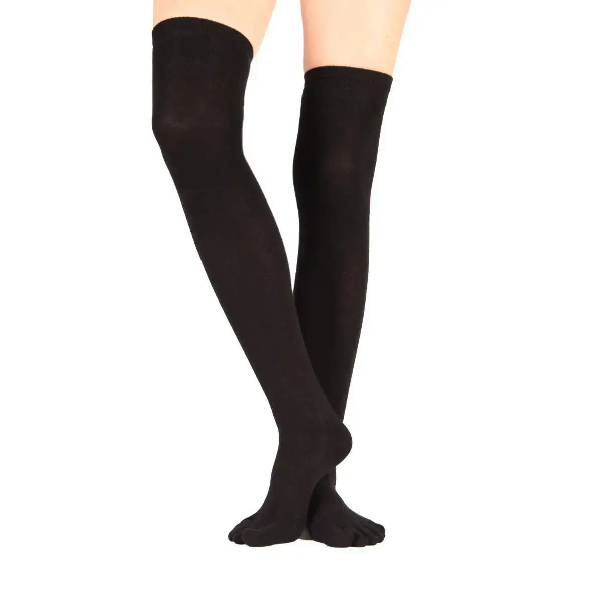 TOETOE Essential Ray - Chaussettes à doigts montantes jusqu'au genou - Taille unique (35-46)