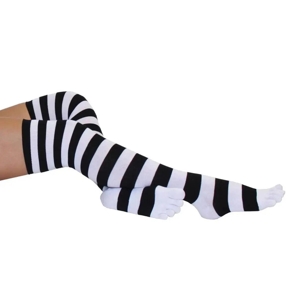 TOETOE Essential Ray - Chaussettes à doigts montantes jusqu'au genou - Taille unique (35-46)