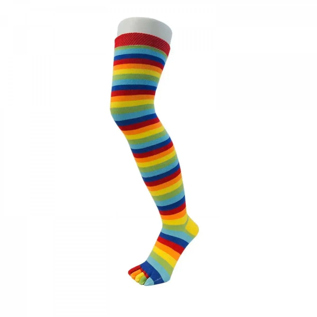 TOETOE Essential Ray - Chaussettes à doigts montantes jusqu'au genou - Taille unique (35-46)