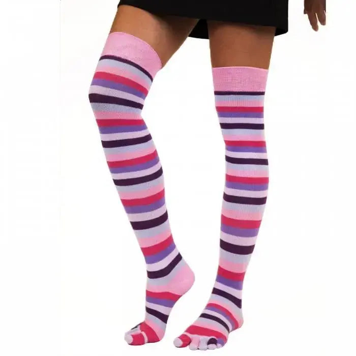 TOETOE Essential Ray - Chaussettes à doigts montantes jusqu'au genou - Taille unique (35-46)