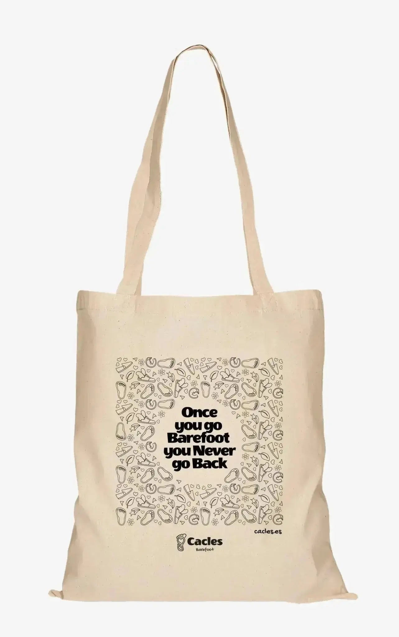 Cacles Barefoot - Tote Bag - Once you go barefoot you never go back
