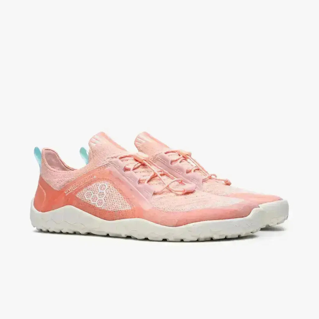 VIVOBAREFOOT - Primus Trail Knit FG Peach Melba - Zapatillas barefoot para trail/entrenamiento/uso diario