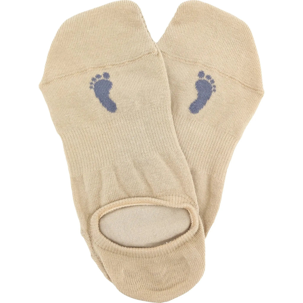 VoXX barefoot sneaker invisible beige - calcetines barefoot invisibles