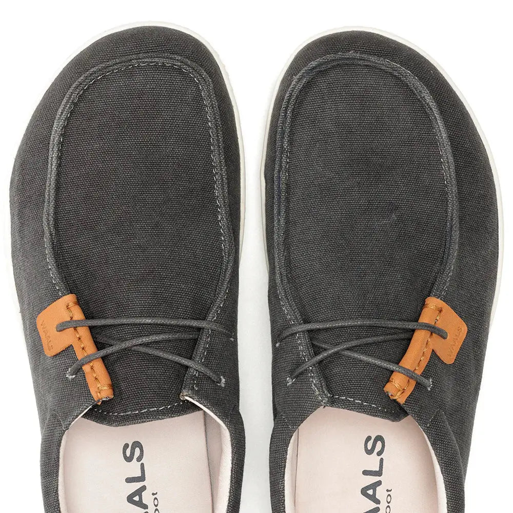 WAALS - Atacama Anthracite - Náuticos "wallabee" barefoot unisex