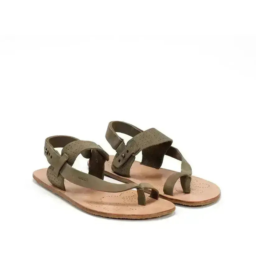WAALS - Masai II Khaki - Sandales barefoot homme