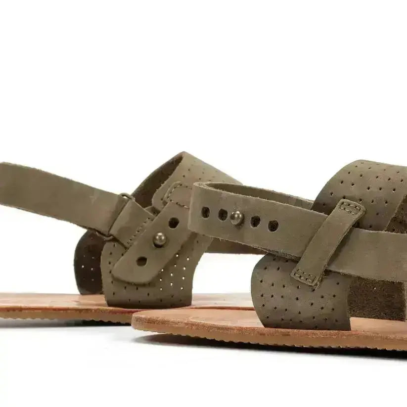 WAALS - Masai II Khaki - Sandales barefoot homme
