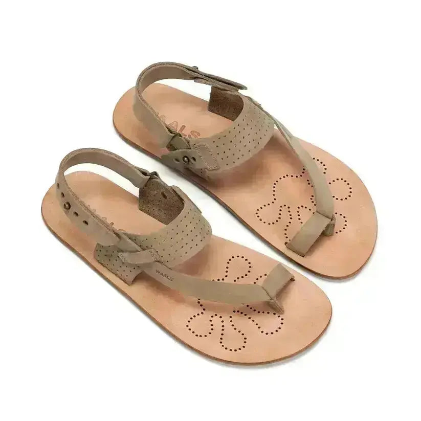WAALS - Masai II Taupe - Sandales barefoot homme