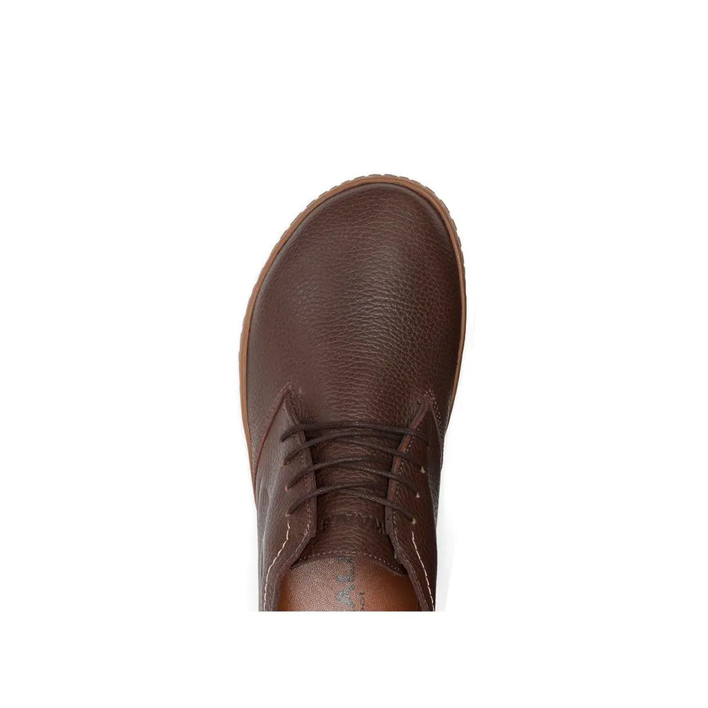 WAALS - Vantaa Marron - Bottines barefoot en cuir artisanal