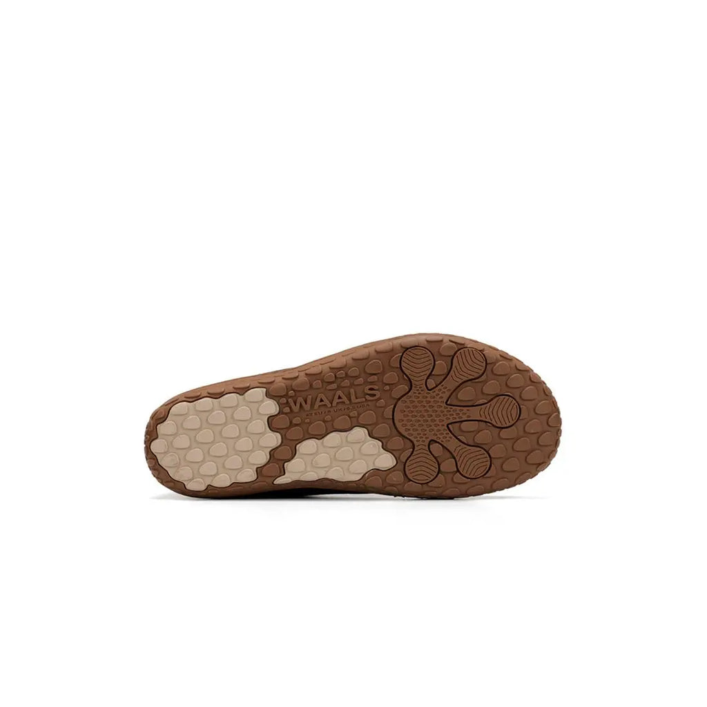 WAALS - Vantaa Marron - Bottines barefoot en cuir artisanal