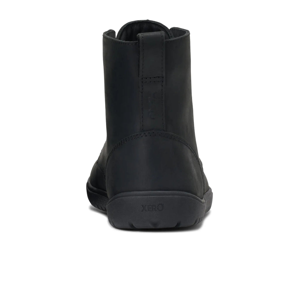 Xero Shoes - Denver II Black Men - Botines barefoot de cordones negros para hombre