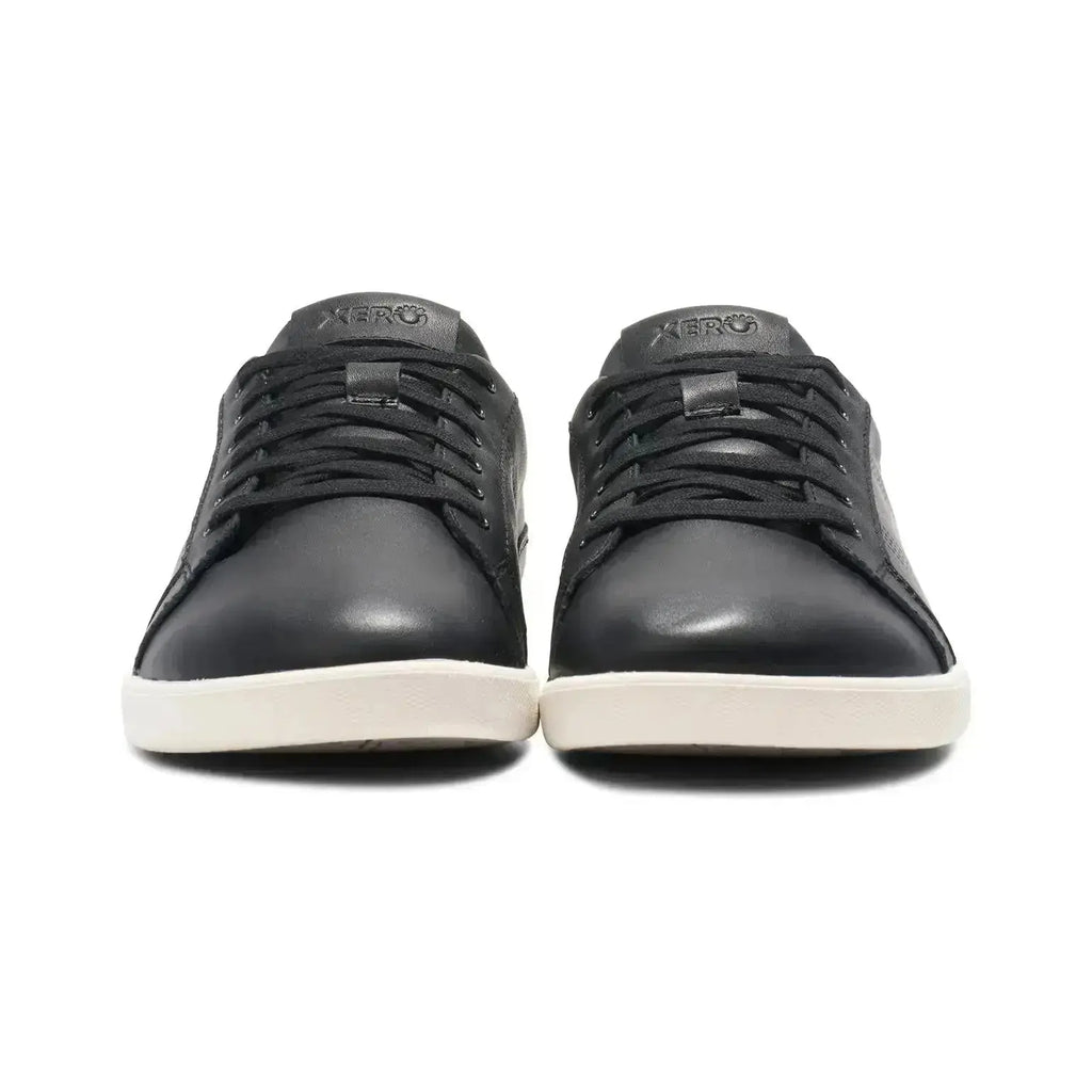 Xero Shoes - Dillon Leather - Men Black - Deportivas de cuero barefoot negras para hombre