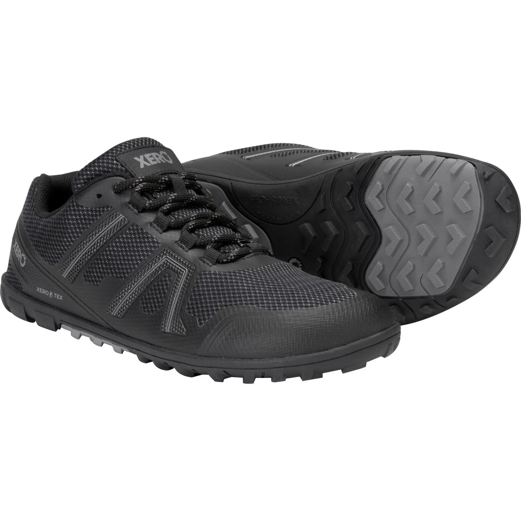 Xero Shoes - Mesa Trail WP - Homme noir - Chaussures Barefoot Imperméables pour Trail