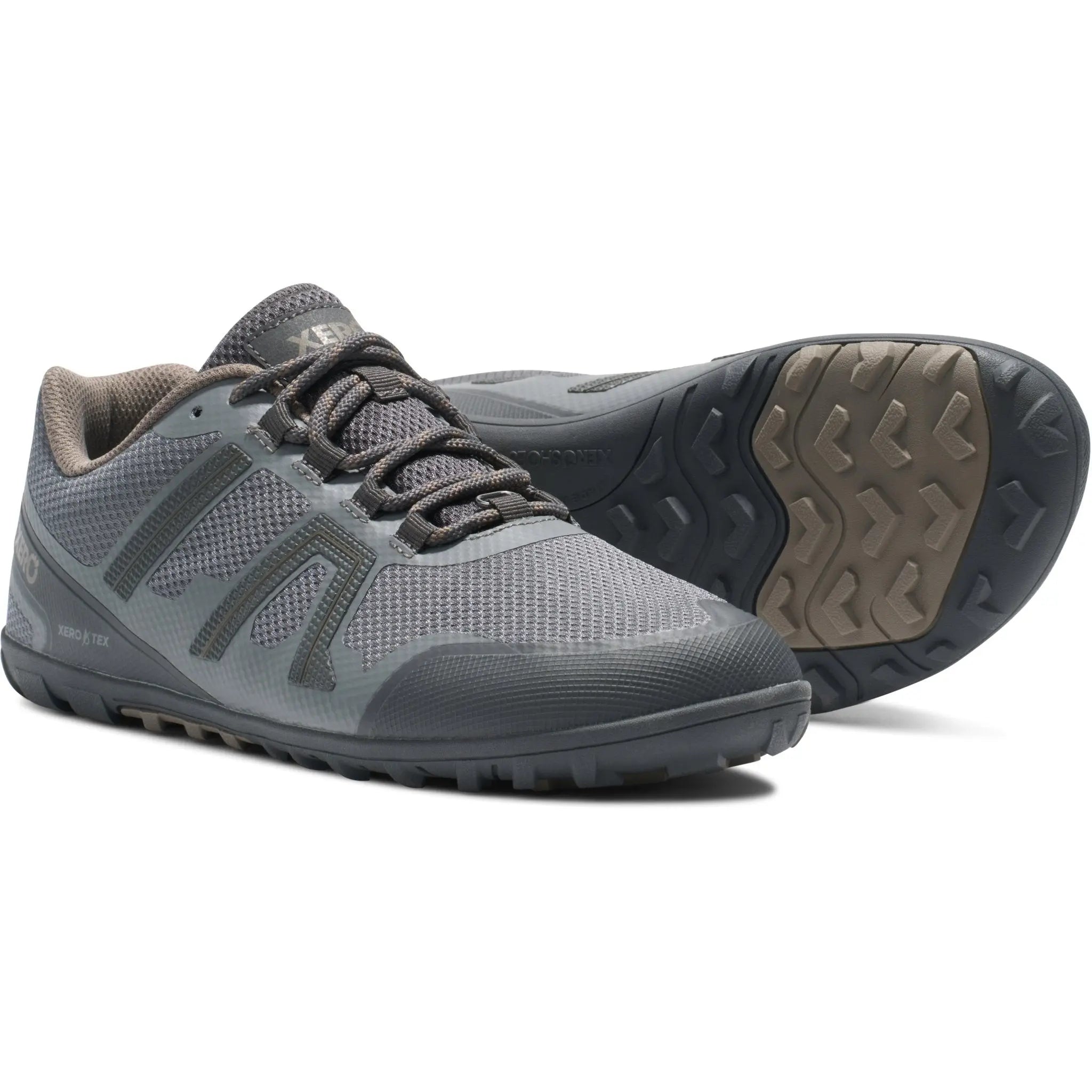 Xero Shoes - Mesa Trail WP - Homme gris acier-asphalte - Chaussures Barefoot pour Trail