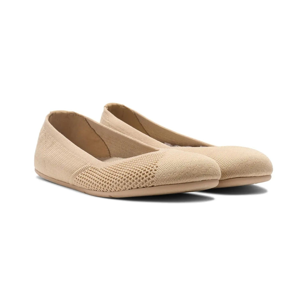 Xero Shoes - Phoenix - Knit Irish Cream - Bailarinas barefoot beige para mujer