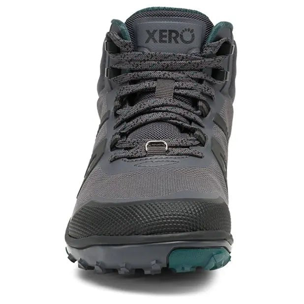 Xero Shoes - Scrambler Mid II WP - Femme asphalte-mer-mousse - Bottine de Trekking Barefoot Imperméable et Ultralégère