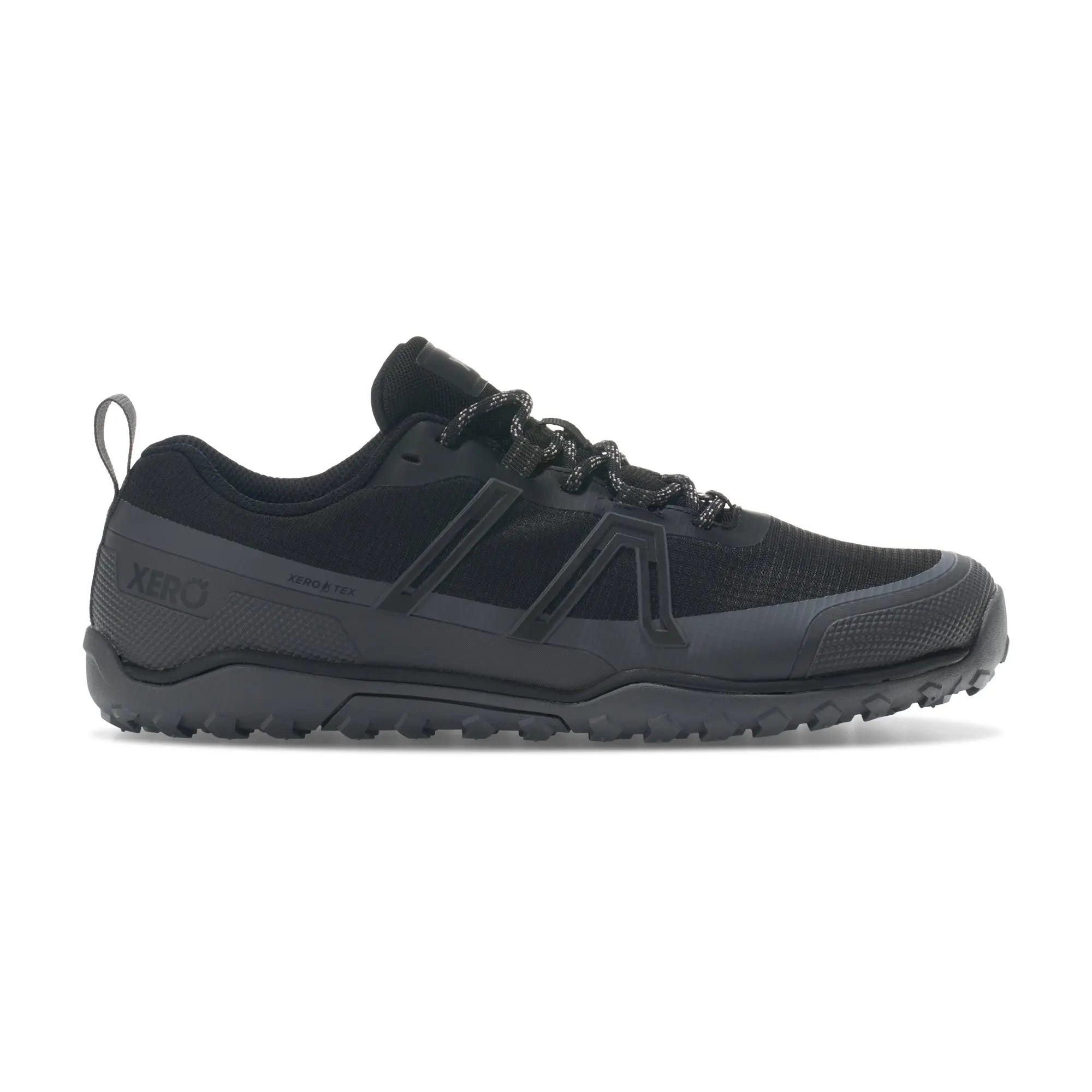 Xero Shoes - Scrambler Trail Low WP - Men Black / Asphalt - Deportivas Barefoot Impermeables para Hiking negras para hombre