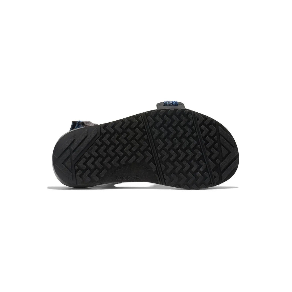 Xero Shoes - Z-Trail - Big Kids charcoal-multi-blue - Sandalias Barefoot para Trail, Hiking y Recuperación azules para niños