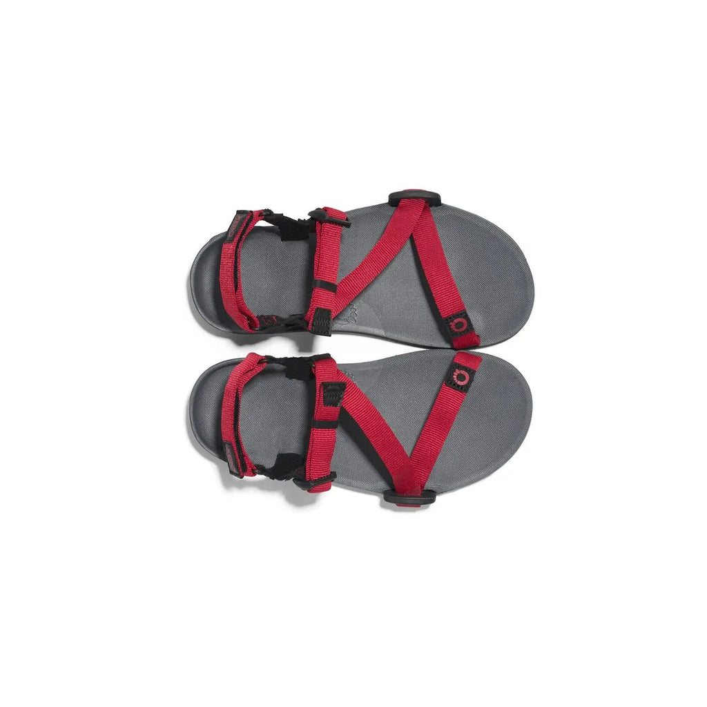 Xero Shoes - Z-Trail - Enfants (grand) anthracite-rouge-poivre - Sandales Barefoot pour Trail, Randonnée et Récupération