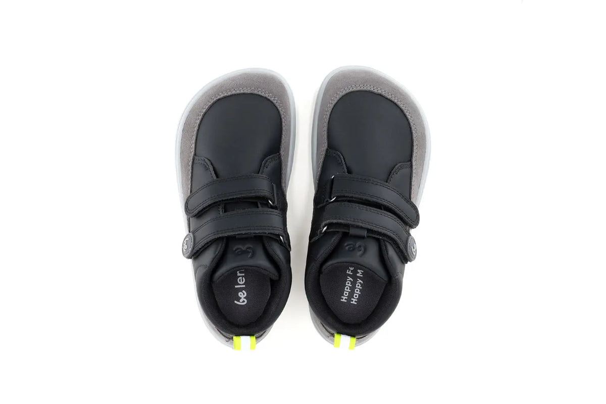 Zapatos para niño barefoot Be Lenka Elio Kids - Black & Grey  Cacles Barefoot