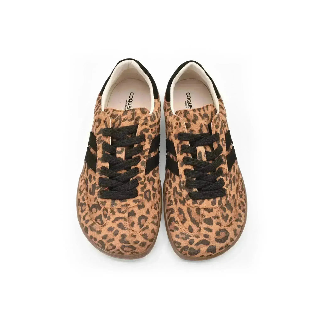 Coqueflex - Whiskey Leopard - Zapatillas barefoot de leopardo para mujer