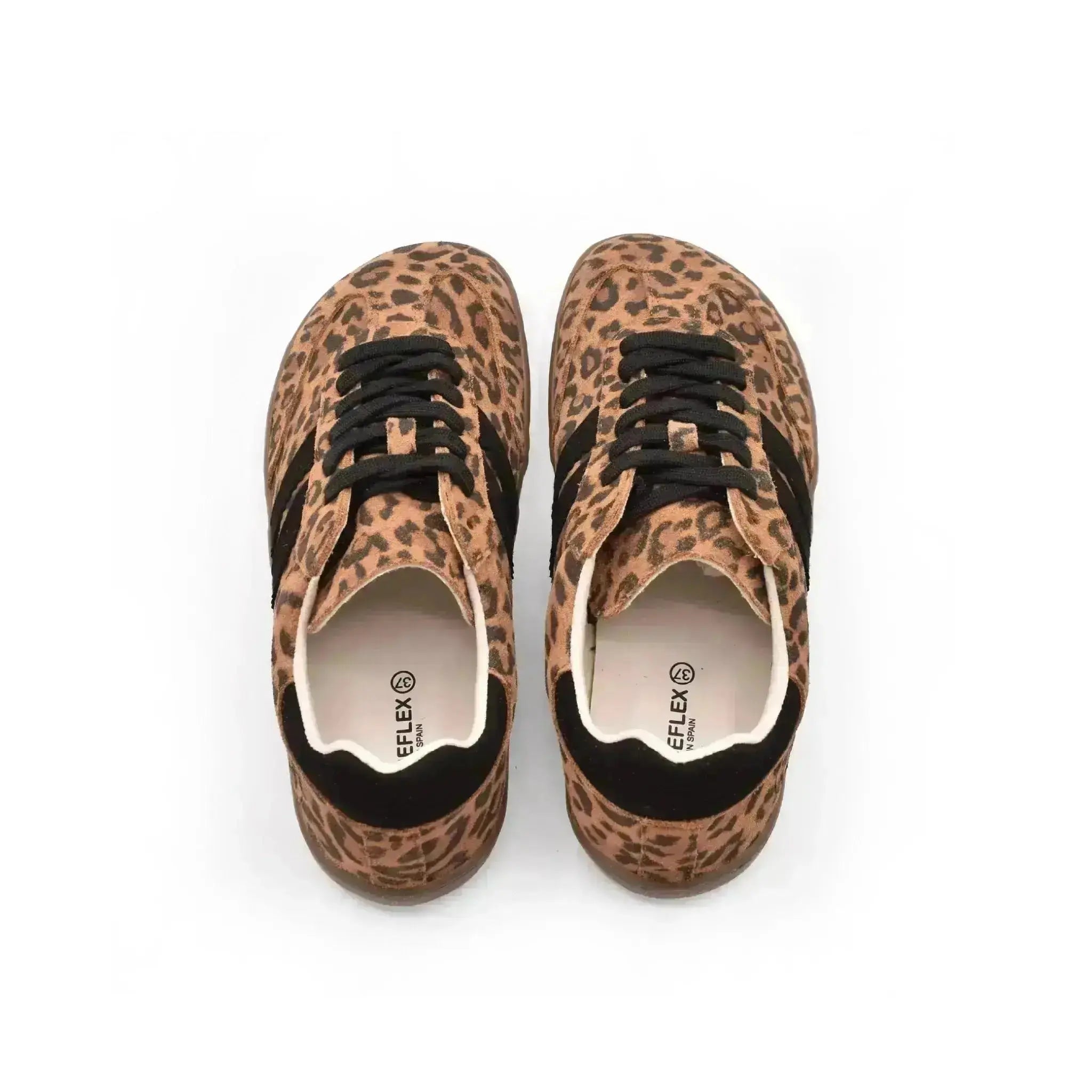 Coqueflex - Whiskey Leopard - Zapatillas barefoot de leopardo para mujer