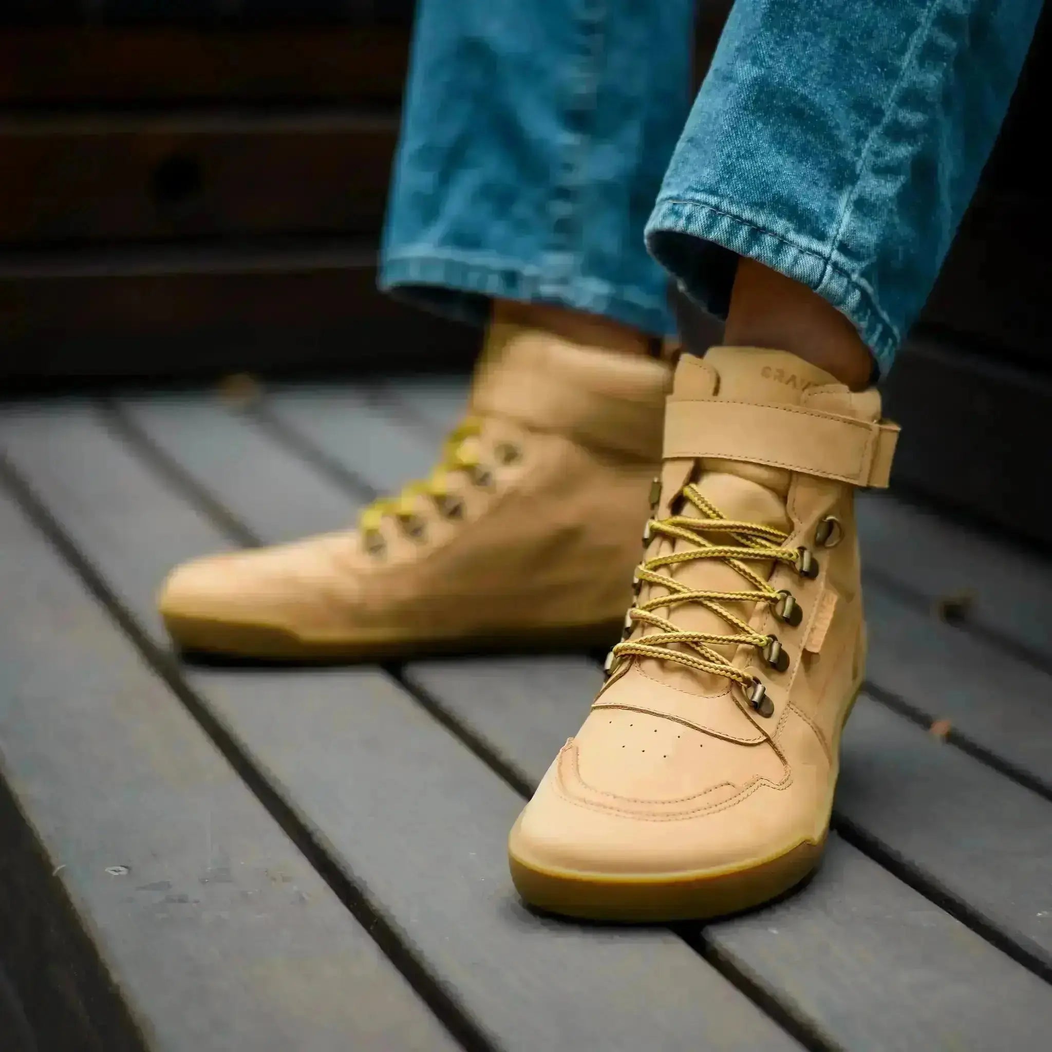 Crave - Glasgow 2.0 Cognac - botas barefoot con membrana unisex marrones