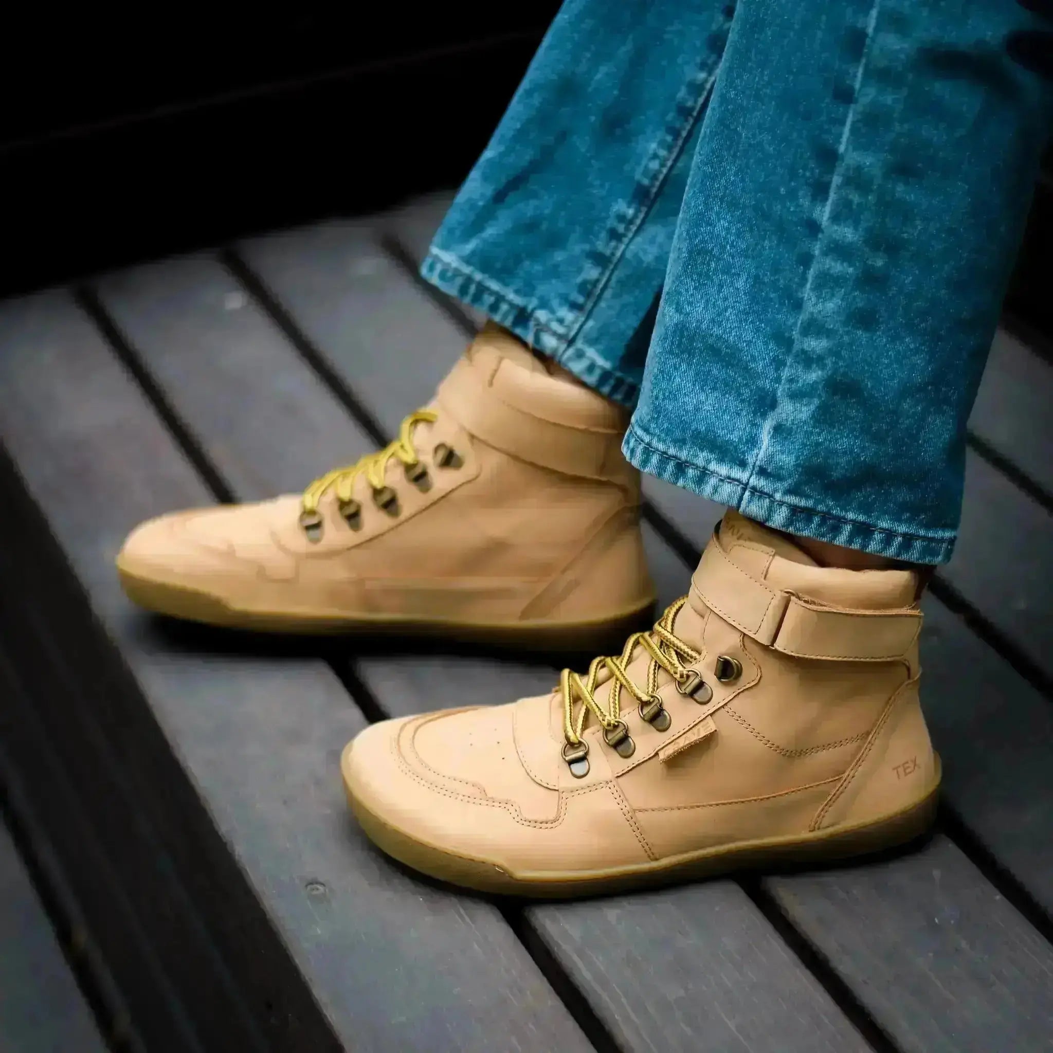 Crave - Glasgow 2.0 Cognac - botas barefoot con membrana unisex marrones