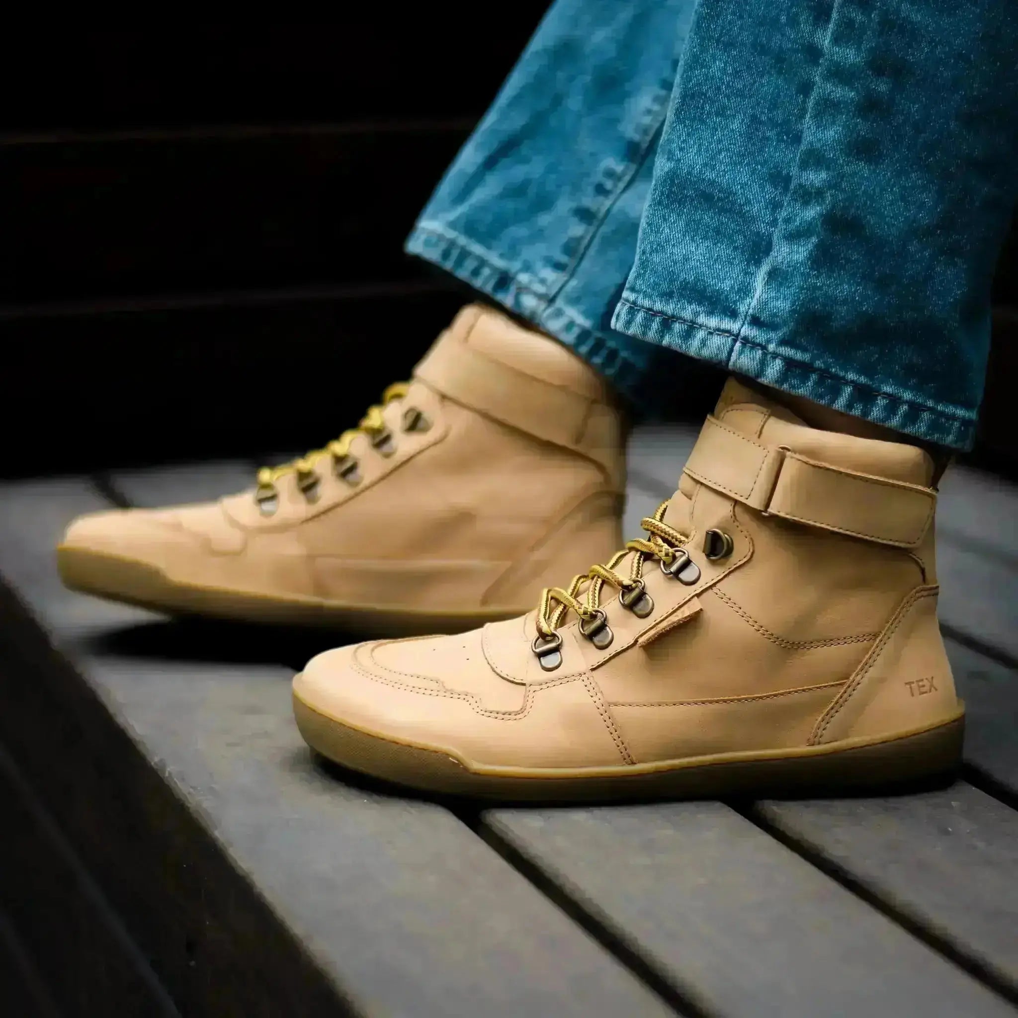 Crave - Glasgow 2.0 Cognac - botas barefoot con membrana unisex marrones