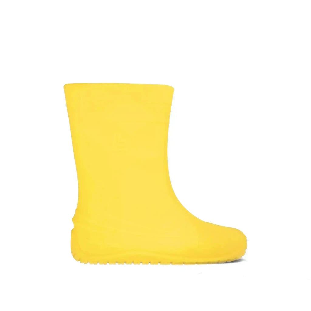 Crave - Monsoon Yellow - Botas de agua barefoot infantiles amarillas