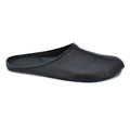 OmaKing Sulbi Black - Zapatillas de casa barefoot sin talón de cuero reciclado negras