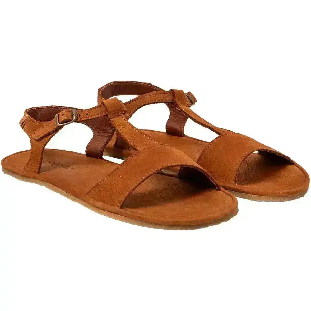 El Naturalista - Satya Cuero - Sandalias barefoot de nobuck marrones para mujer