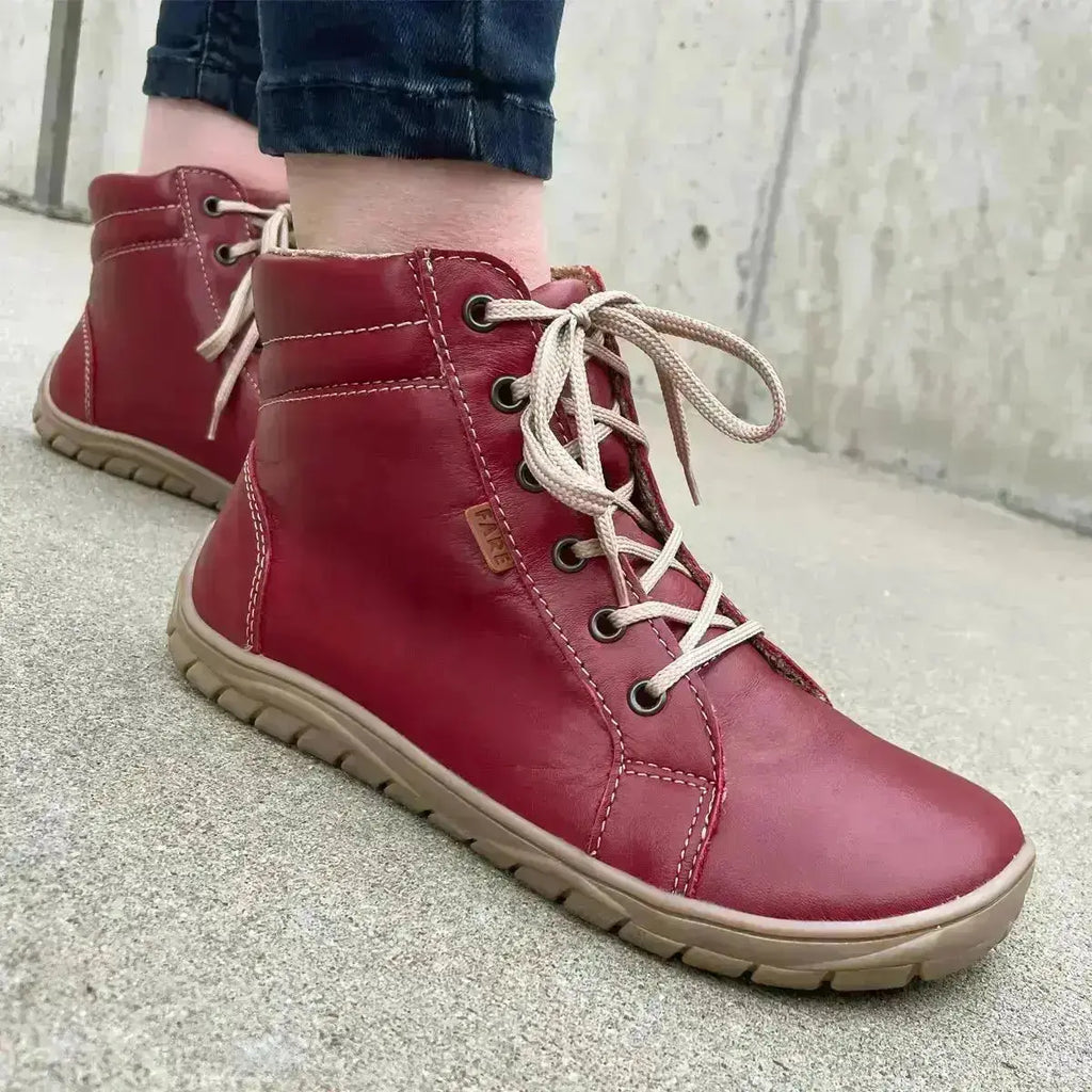 Fare Bare - AVILA All Year Arona Red - Botines barefoot sin forro unisex
