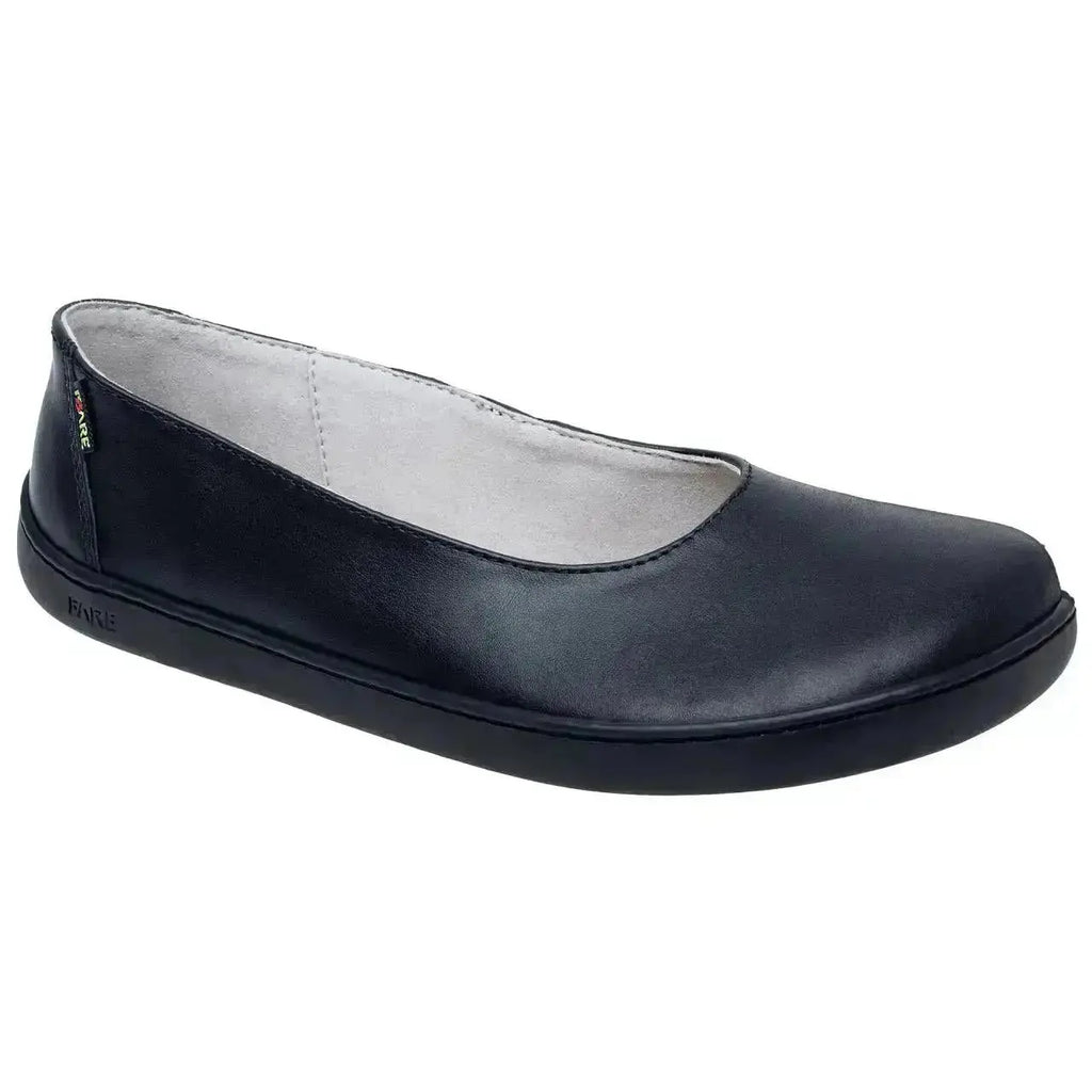 Fare Bare Ballerinas Black - Bailarinas barefoot de cuero para mujer negras