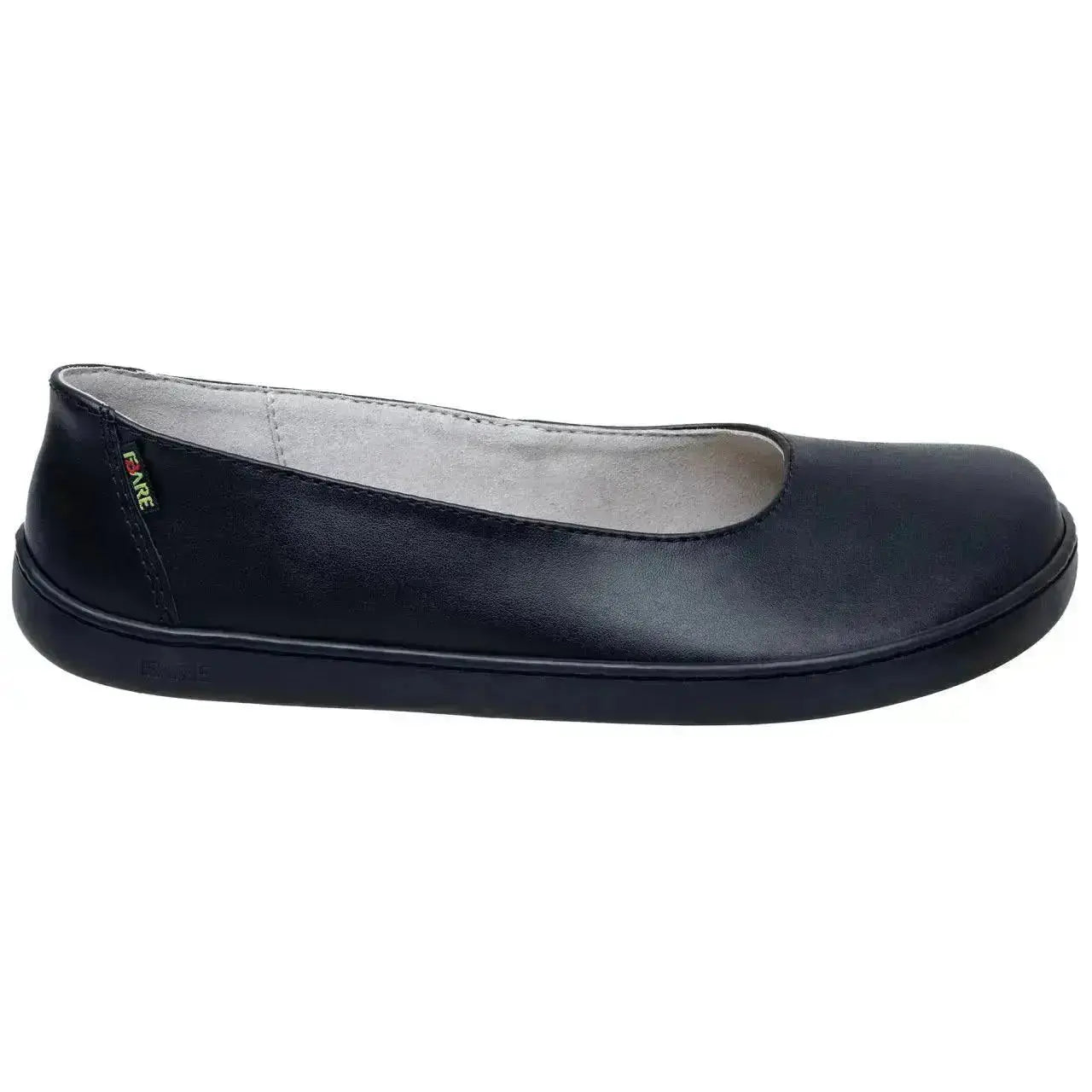 Fare Bare Ballerinas Black - Bailarinas barefoot de cuero para mujer negras