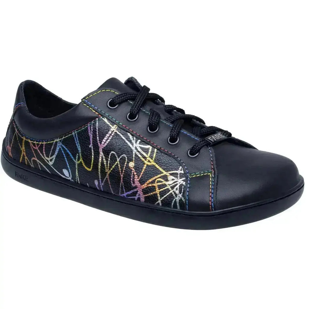 Fare Bare - Elegant Black Limited Edition - Zapatillas barefoot de piel para mujer negras