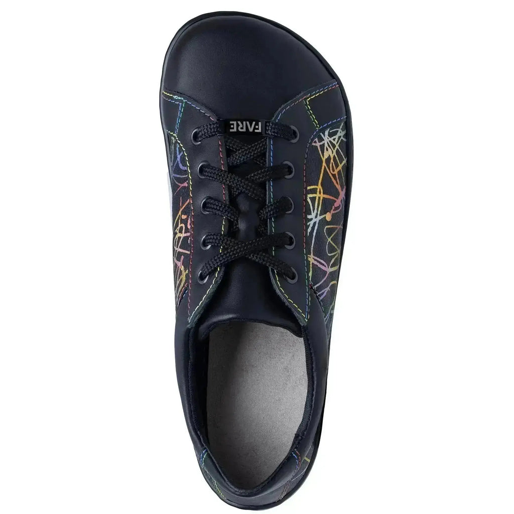 Fare Bare - Elegant Black Limited Edition - Zapatillas barefoot de piel para mujer negras