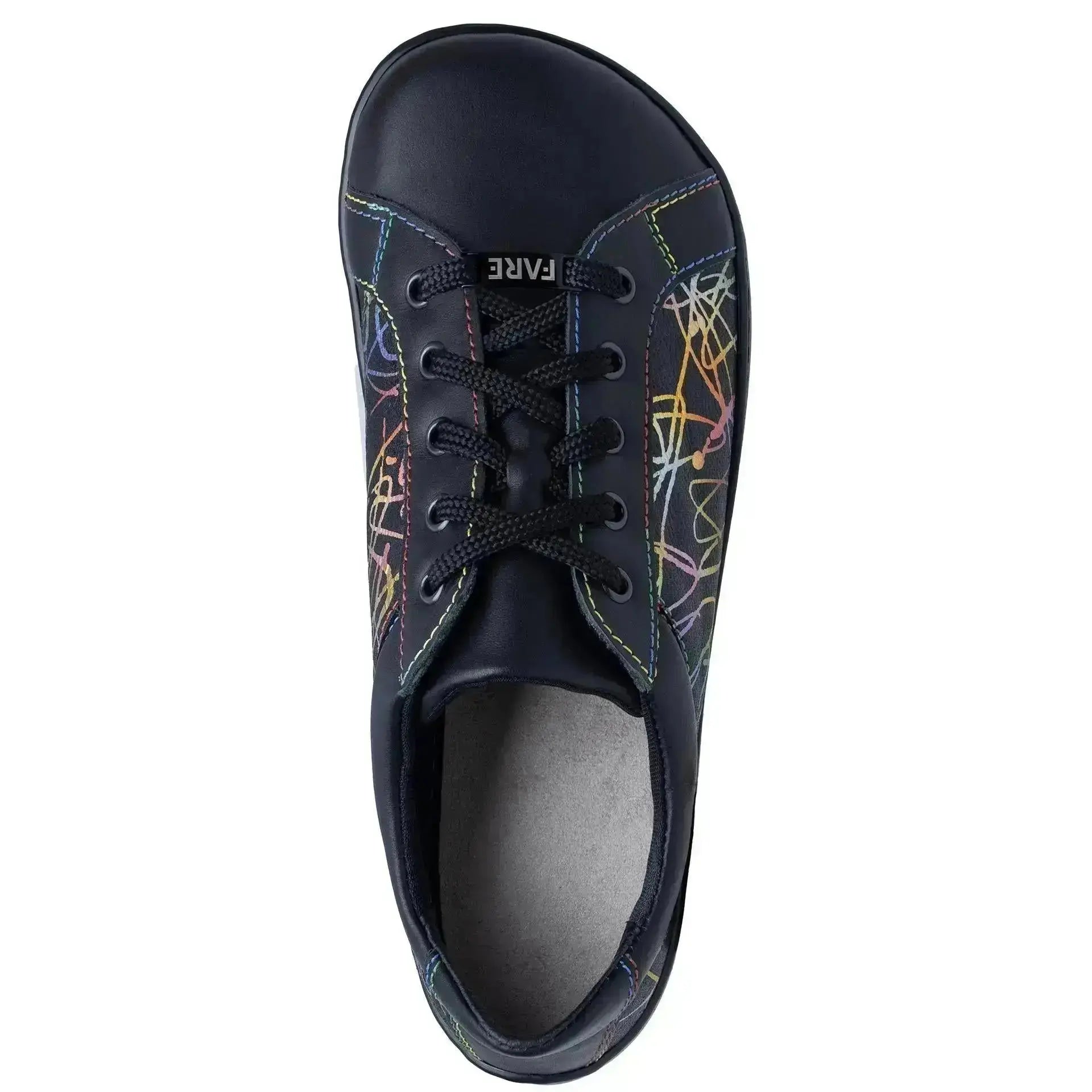 Fare Bare - Elegant Black Limited Edition - Zapatillas barefoot de piel para mujer negras