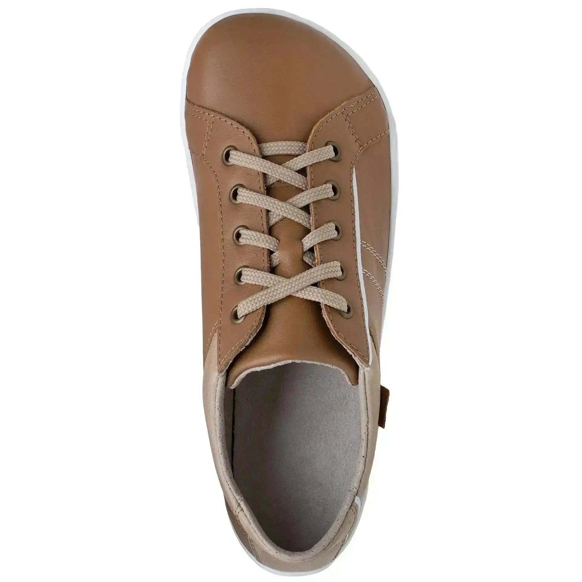 Fare Bare - Elegant Brown - Zapatillas barefoot de piel unisex marrones