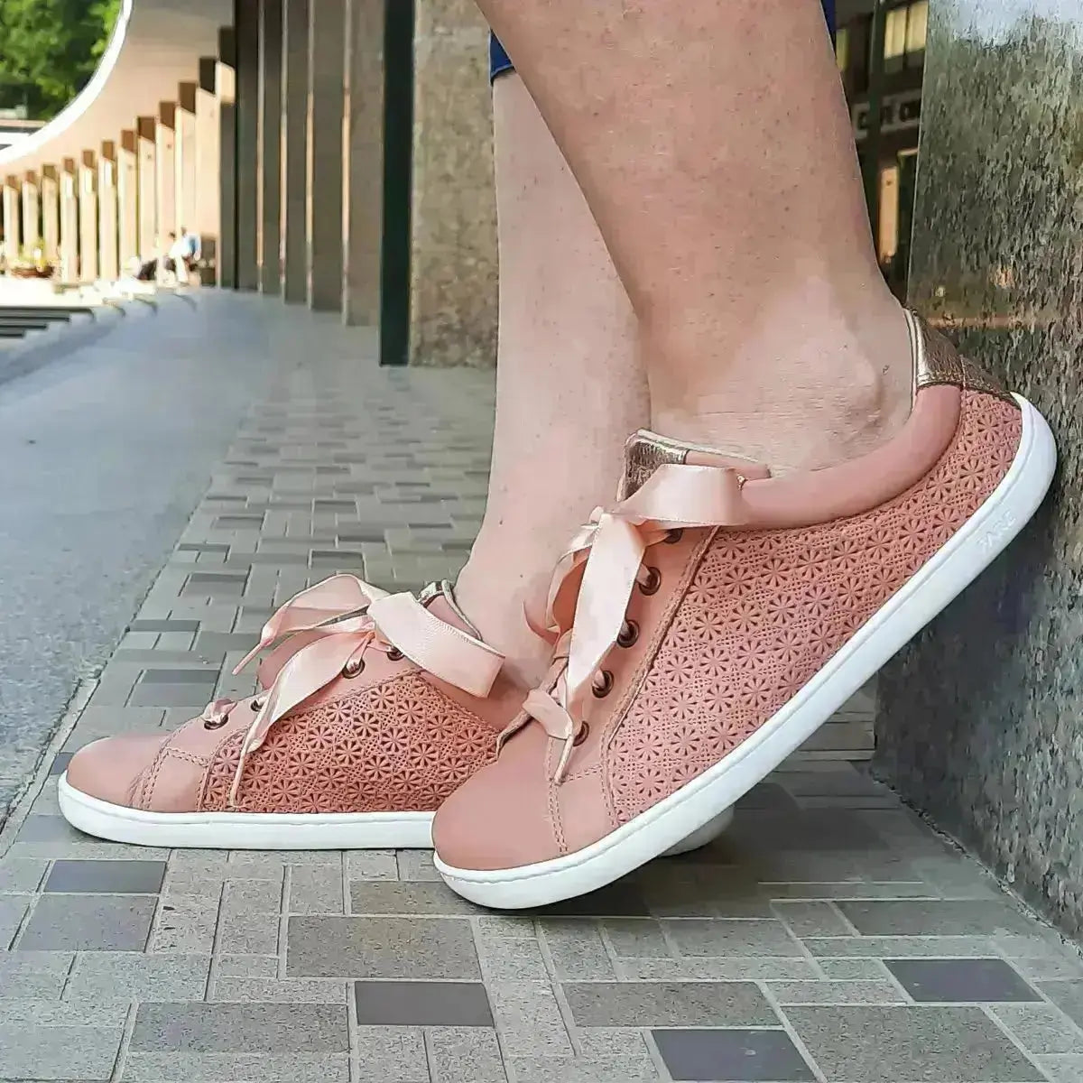 Fare Bare - Elegant Lola Apricot - Zapatillas barefoot de piel para mujer