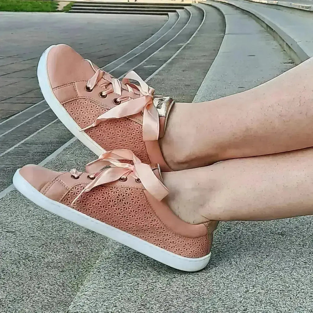 Fare Bare - Elegant Lola Apricot - Zapatillas barefoot de piel para mujer