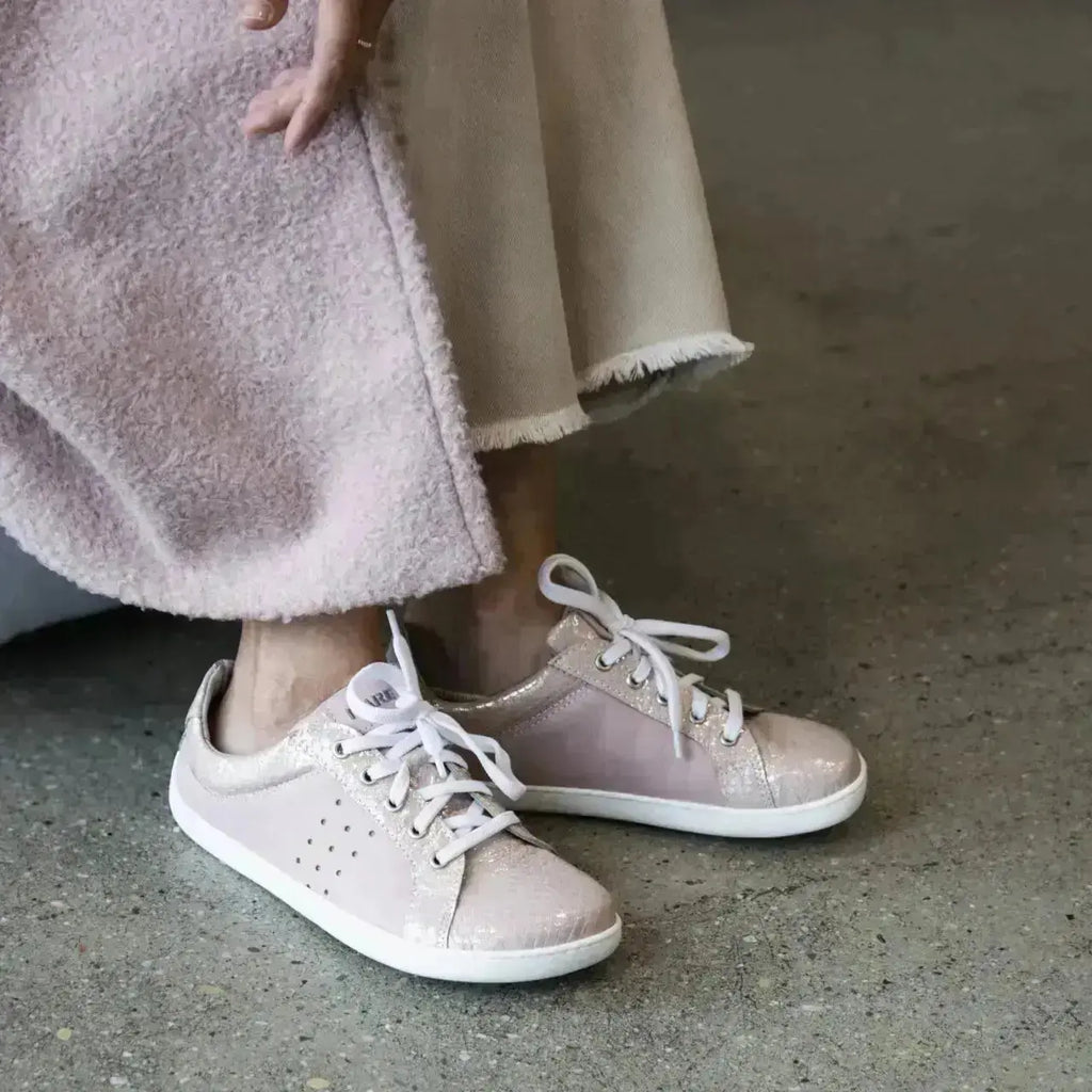 Fare Bare - Elegant Marbela Pink - Zapatillas barefoot de piel para mujer
