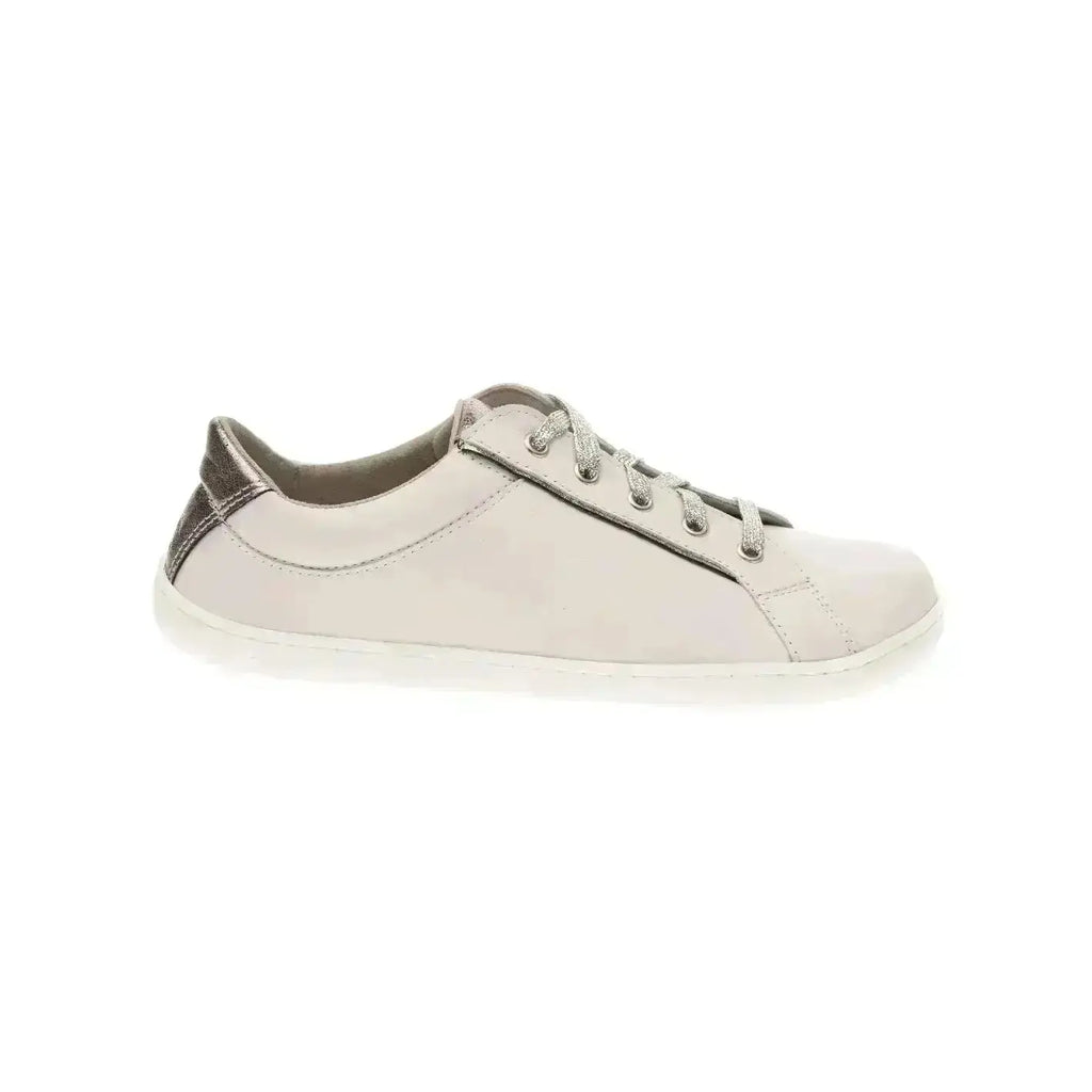 Fare Bare - Elegant Sella White - Zapatillas barefoot de piel para mujer blancas