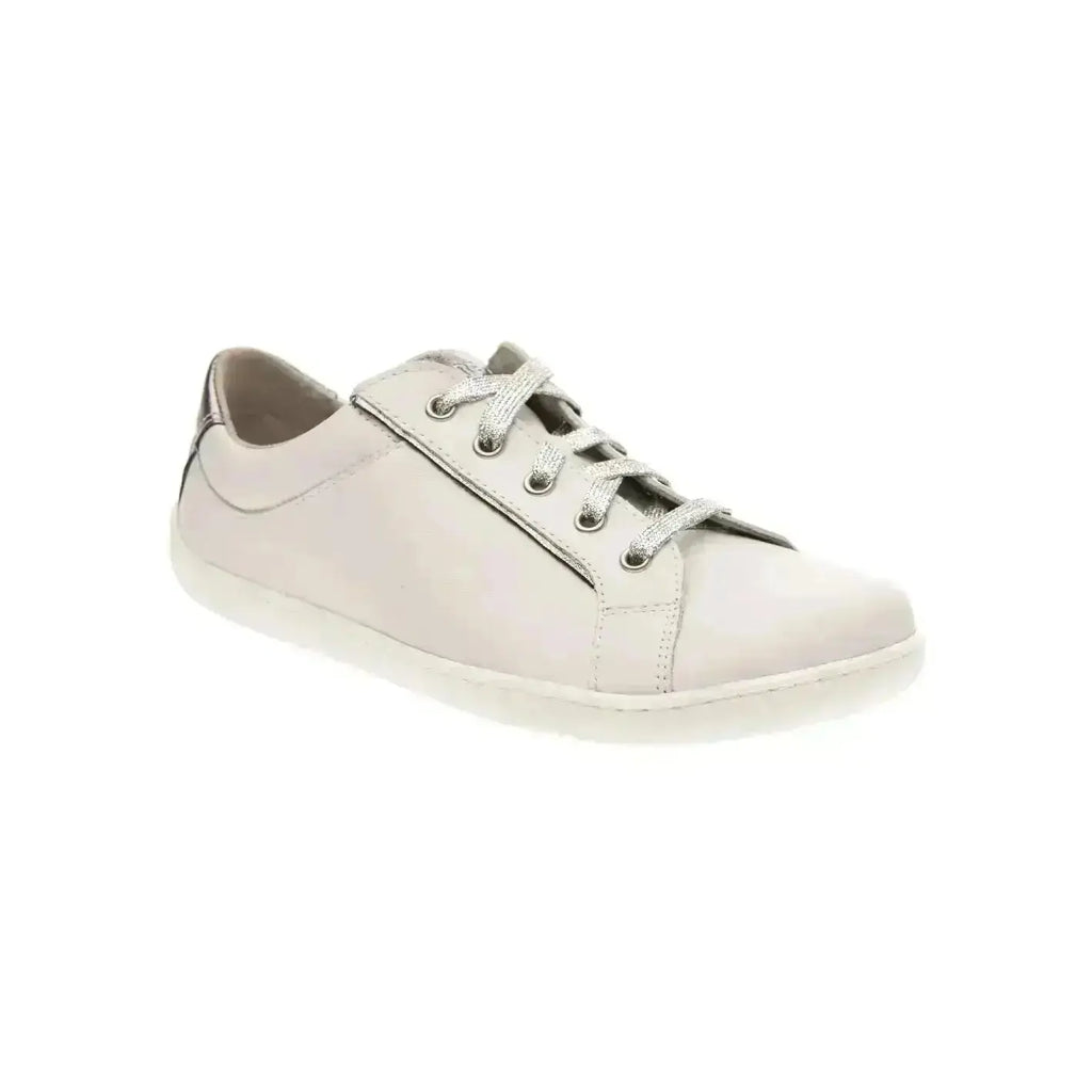 Fare Bare - Elegant Sella White - Zapatillas barefoot de piel para mujer blancas