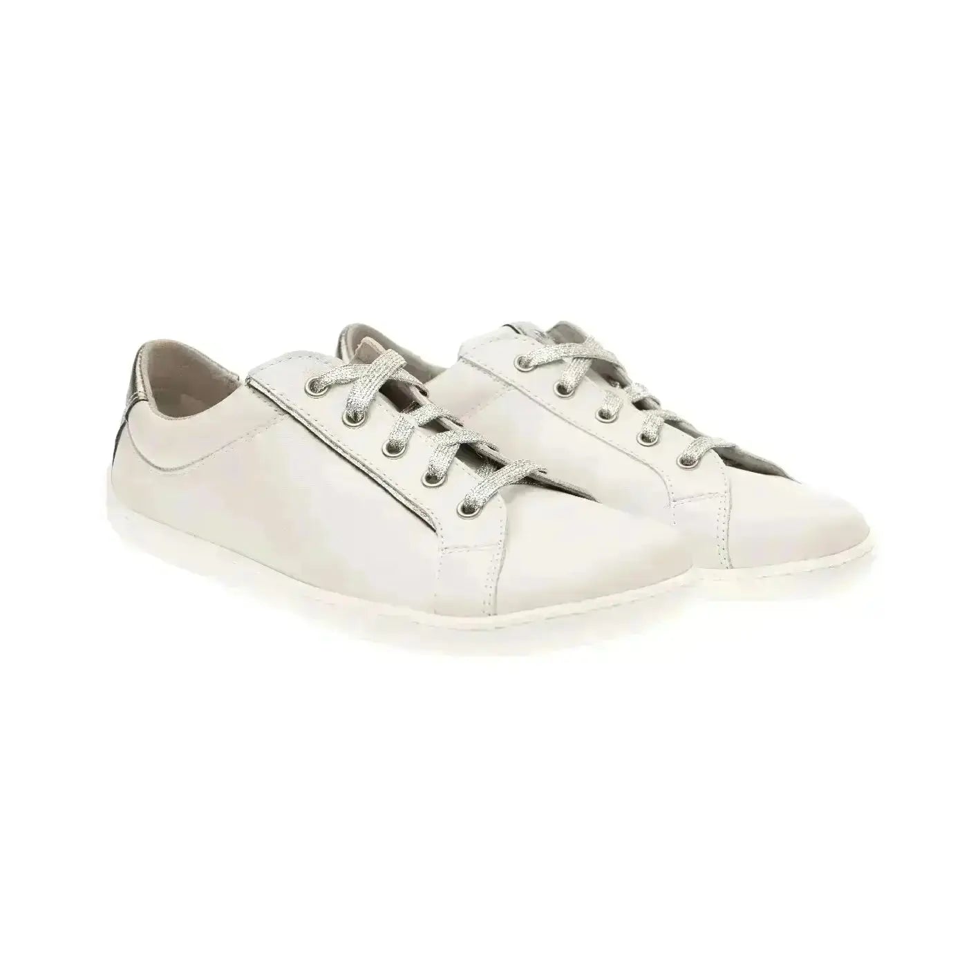 Fare Bare - Elegant Sella White - Zapatillas barefoot de piel para mujer blancas