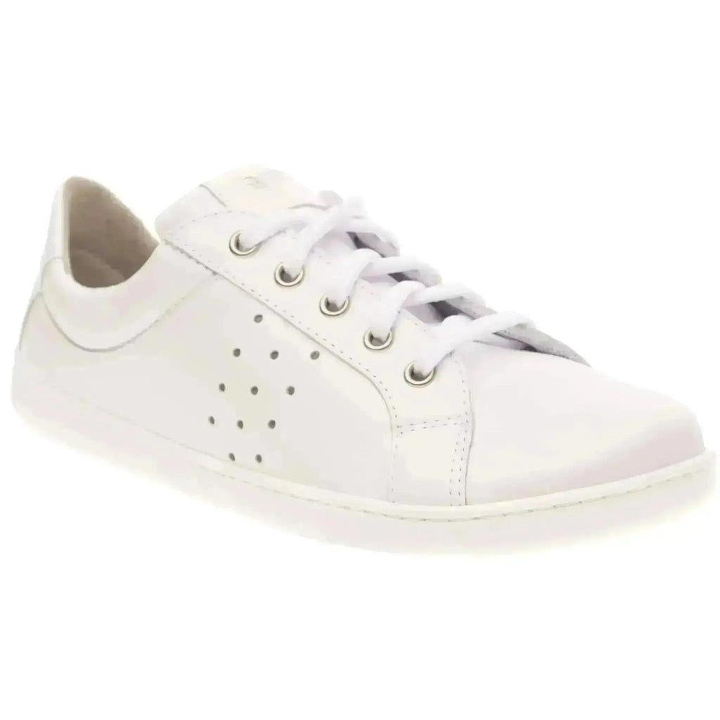 Fare Bare - Elegant Tiana White - Zapatillas barefoot de piel para mujer blancas