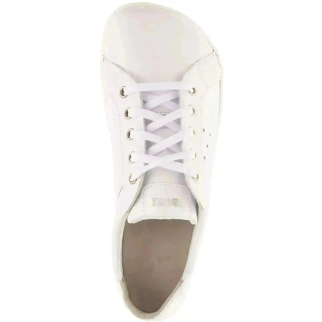 Fare Bare - Elegant Tiana White - Zapatillas barefoot de piel para mujer blancas