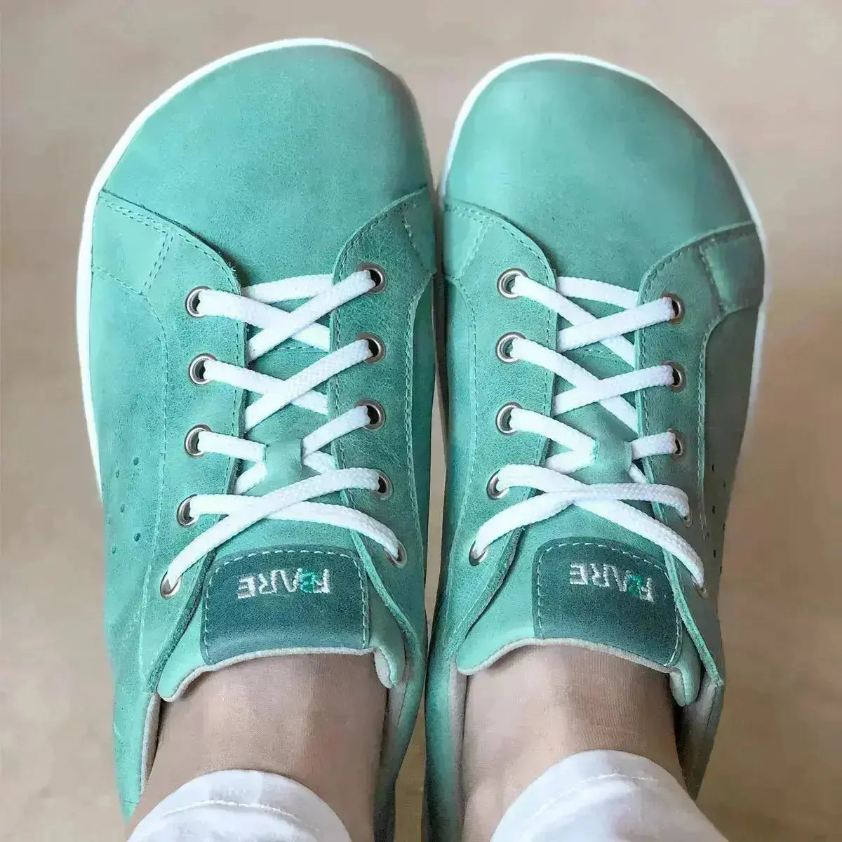 Fare Bare - Elegant Toledo Mint - Zapatillas barefoot de piel unisex