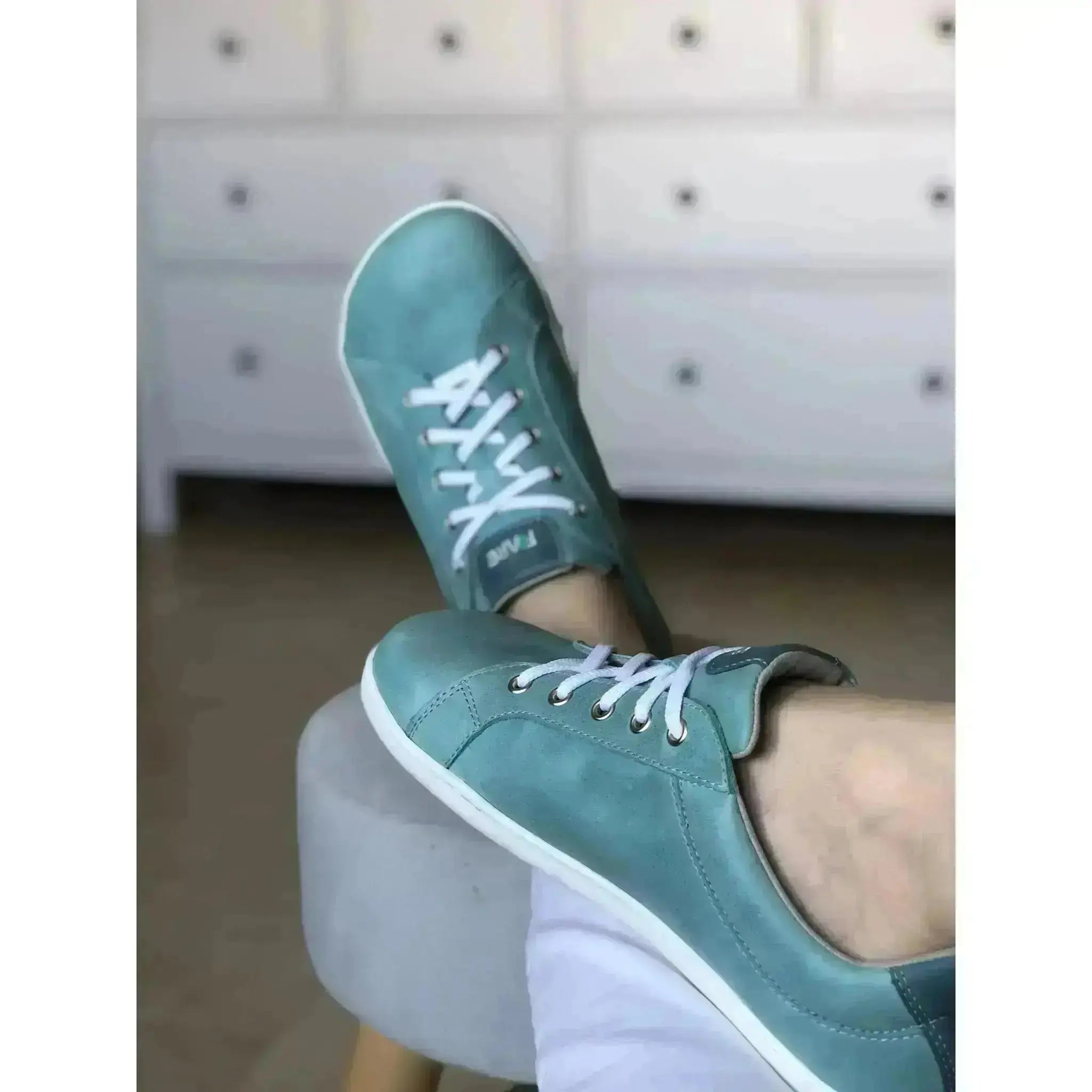 Fare Bare - Elegant Toledo Mint - Zapatillas barefoot de piel unisex