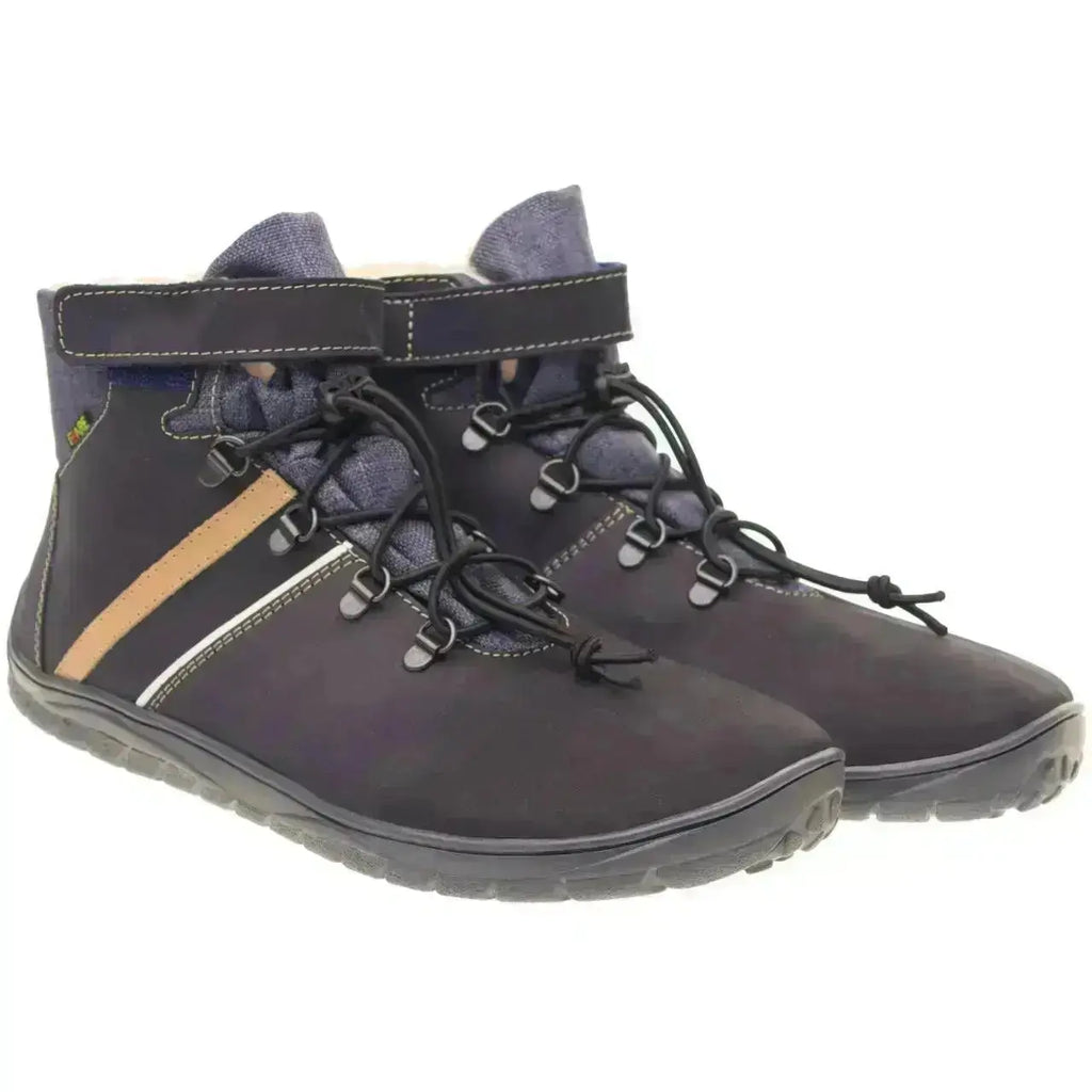 Fare Bare - Fjordky Hiver Imperméable Bleu - Bottines barefoot imperméables d'hiver