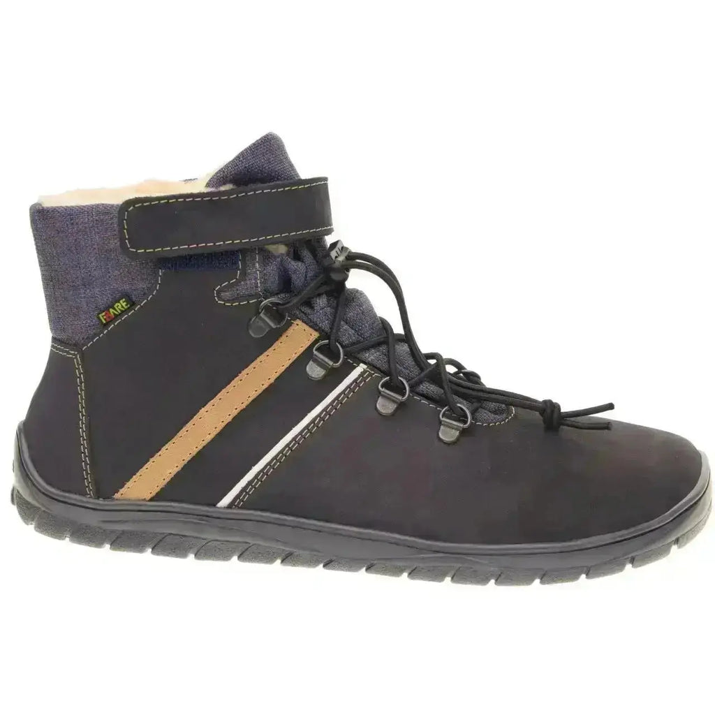 Fare Bare - Fjordky Hiver Imperméable Bleu - Bottines barefoot imperméables d'hiver